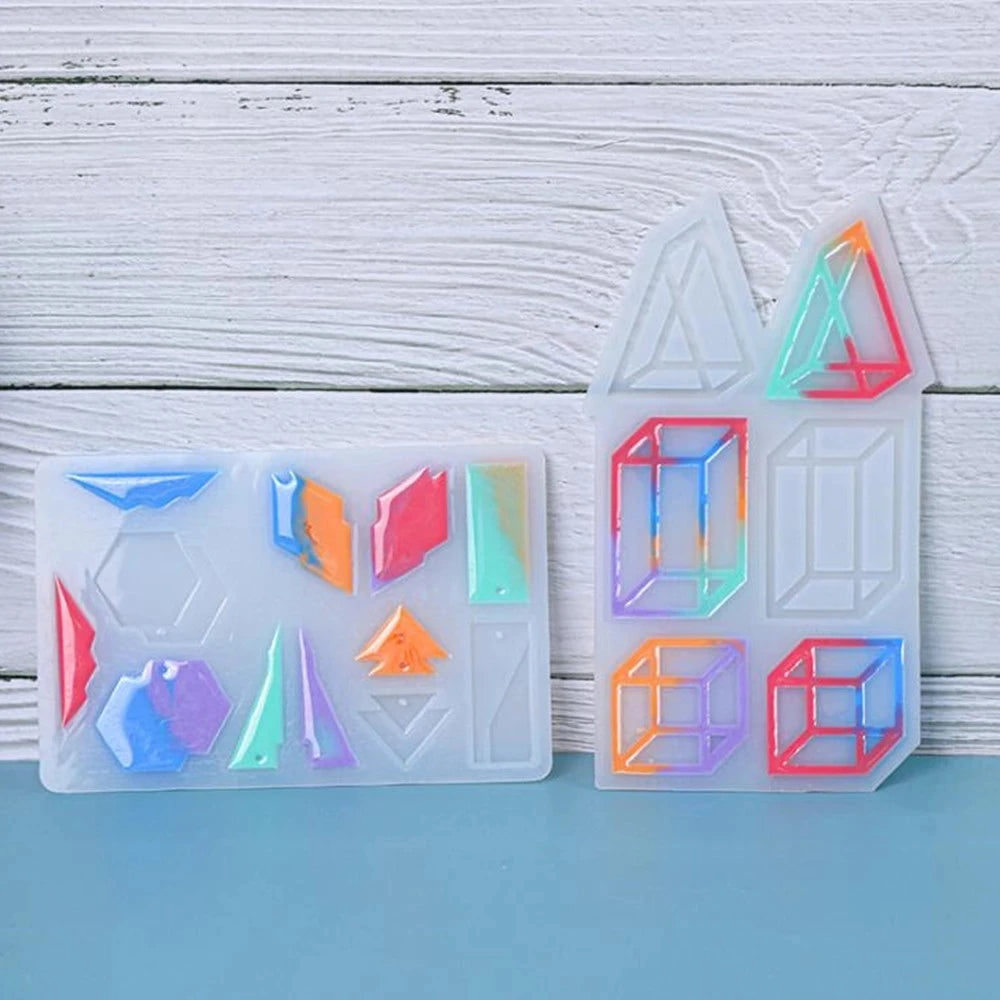 DIY Earring & Charm Mold – Heart, Leaf, Moon Shapes