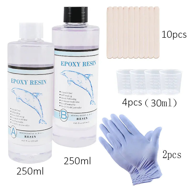1:1 Clear Epoxy Resin Kit – Crystal Clear Casting Resin