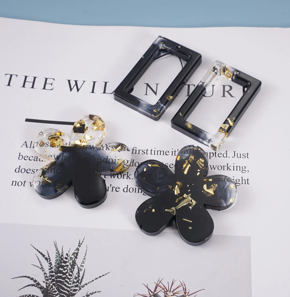 DIY Earring & Charm Mold – Heart, Leaf, Moon Shapes