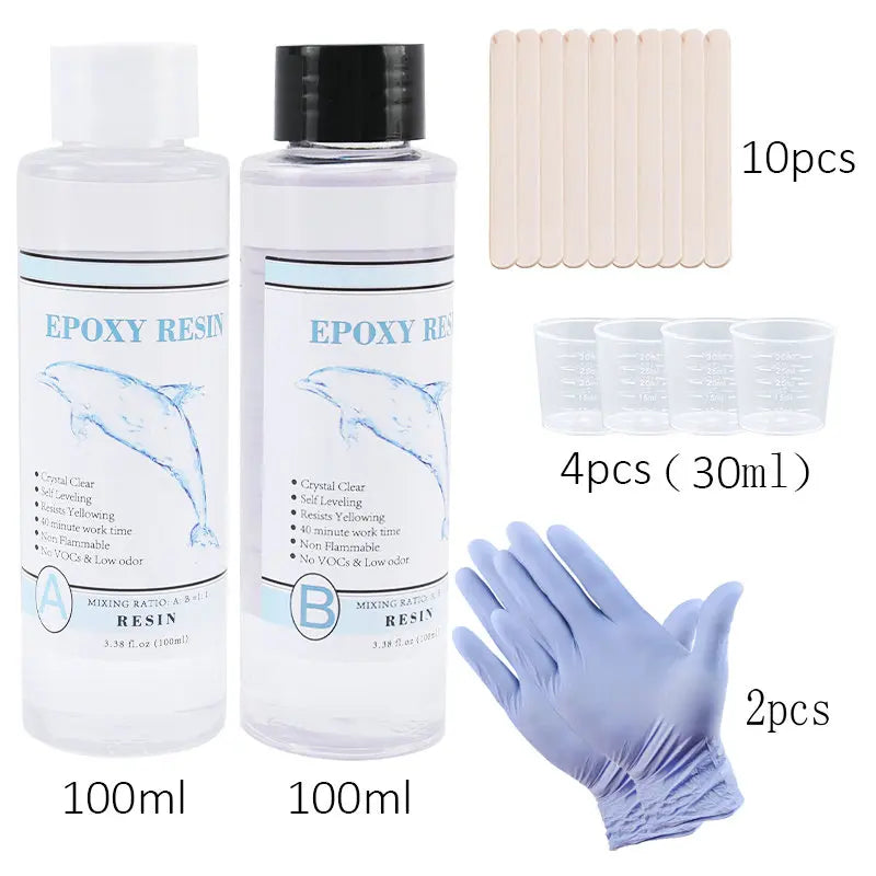1:1 Clear Epoxy Resin Kit – Crystal Clear Casting Resin