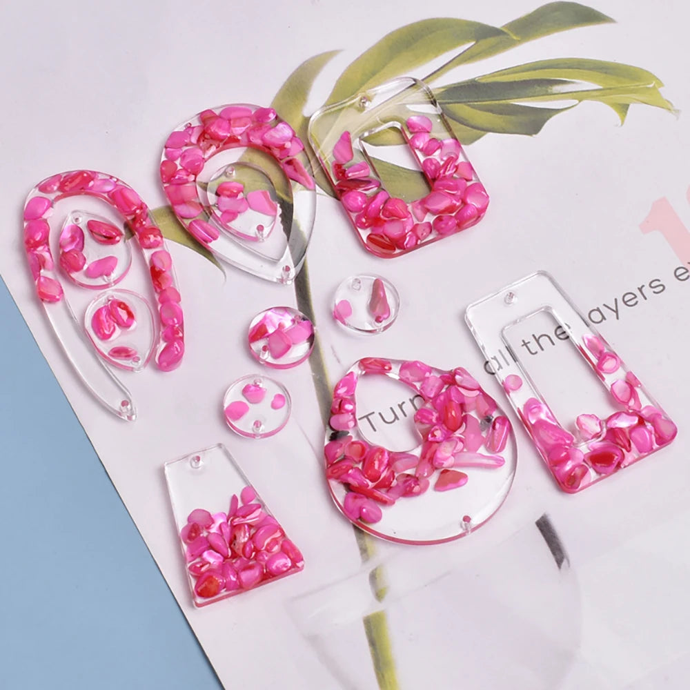 DIY Earring & Charm Mold – Heart, Leaf, Moon Shapes