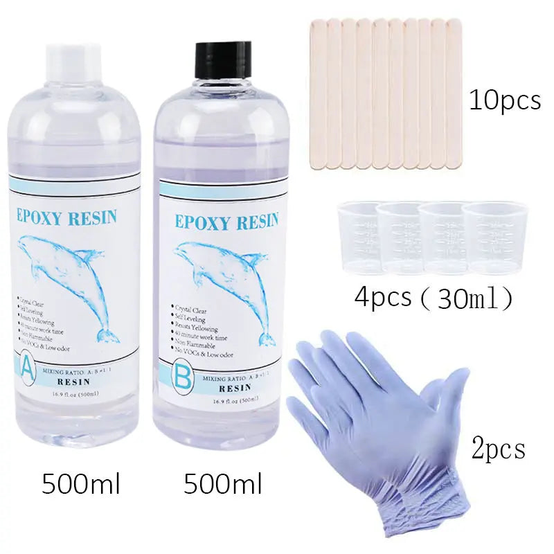 1:1 Clear Epoxy Resin Kit – Crystal Clear Casting Resin