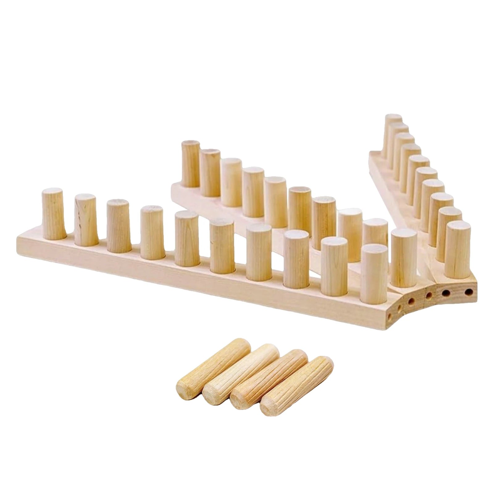 Adjustable Wooden Loom Frame Knitting Kit for DIY Blankets