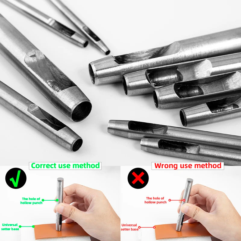 Leather Hollow Punch Tools