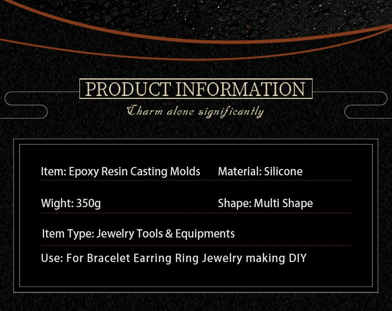 16-Style Epoxy Resin Mold Kit – Silicone Jewelry Casting Set for DIY Earrings