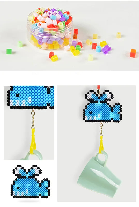 2.6mm Hama Beads – 24/48 Colors Educational Ironing Fuse Beads for DIY Crafts