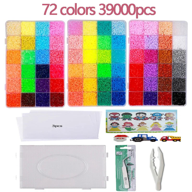 2.6mm Hama Beads – 24/48 Colors Educational Ironing Fuse Beads for DIY Crafts