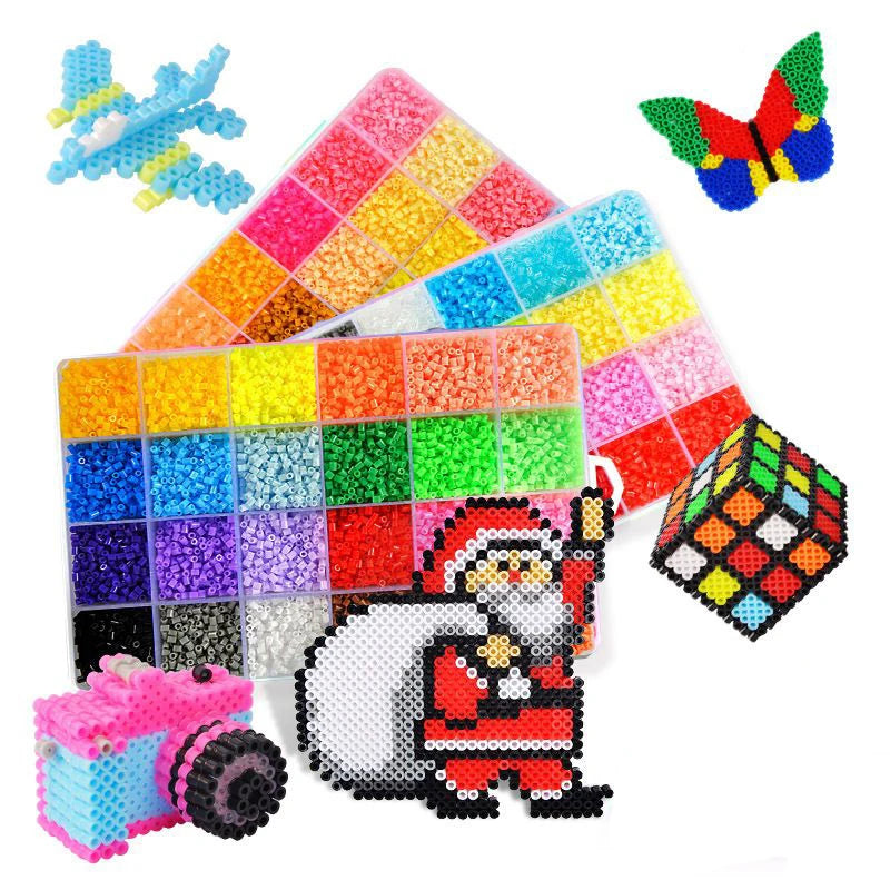 2.6mm Hama Beads – 24/48 Colors Educational Ironing Fuse Beads for DIY Crafts