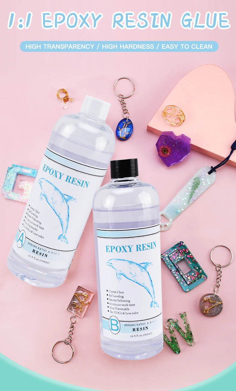 1:1 Clear Epoxy Resin Kit – Crystal Clear Casting Resin