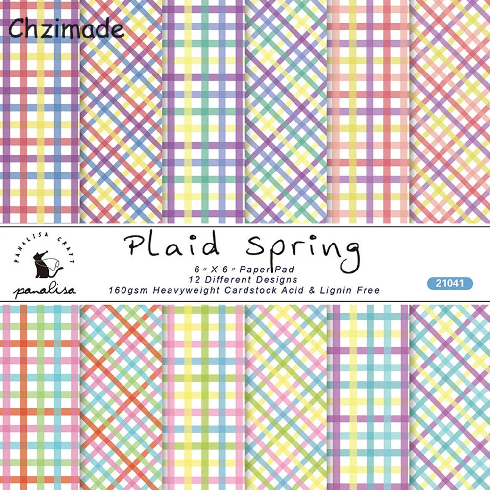 Vintage Flower Paper Pad – 12 Sheets 6x6" Scrapbooking & Card Making Set