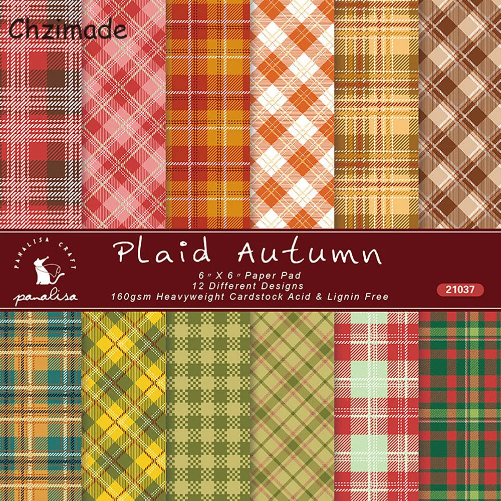 Vintage Flower Paper Pad – 12 Sheets 6x6" Scrapbooking & Card Making Set