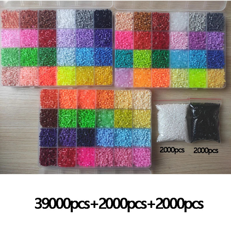 “Creative Perler Beads Kit – 2.6mm Hama Beads 24/72 Colors for DIY Crafts & 3D Art”