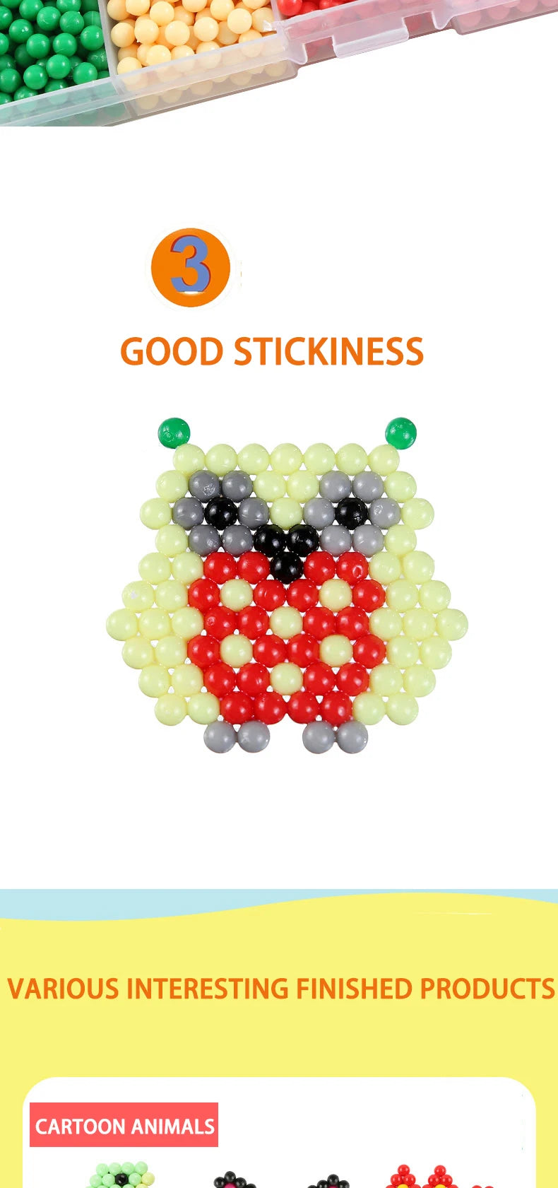 Magic Water Fuse Beads Set – DIY Sticky Beads Craft Kit