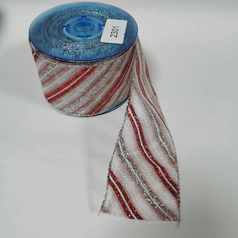 63mm x 25yd Christmas Snowman Satin Ribbon – Wired Edge