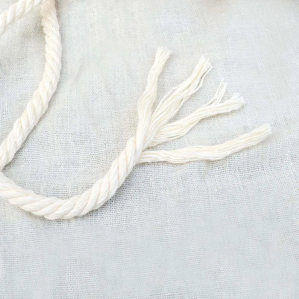 Natural Cotton Twisted Macrame Cord for DIY Projects