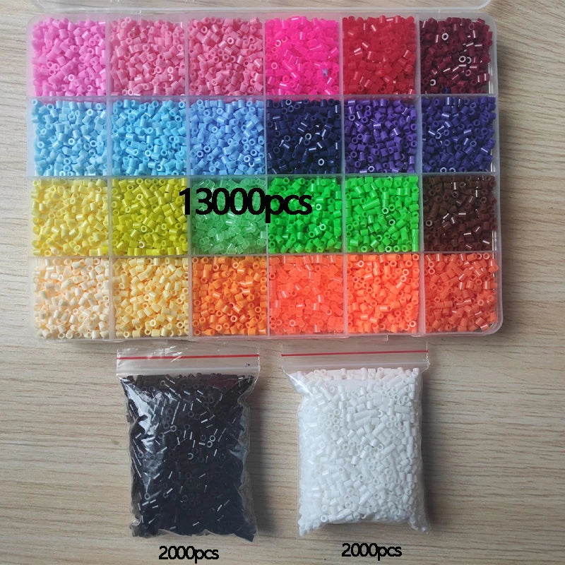 “Creative Perler Beads Kit – 2.6mm Hama Beads 24/72 Colors for DIY Crafts & 3D Art”