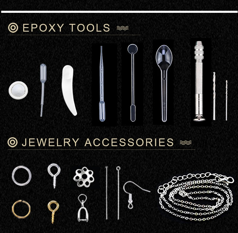 16-Style Epoxy Resin Mold Kit – Silicone Jewelry Casting Set for DIY Earrings