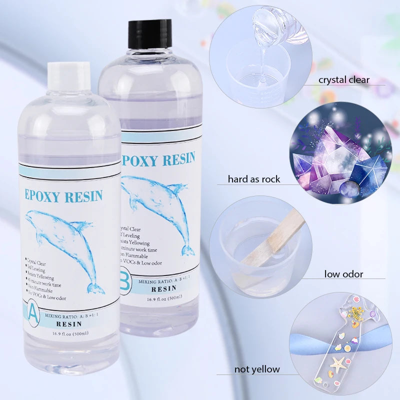 1:1 Clear Epoxy Resin Kit – Crystal Clear Casting Resin