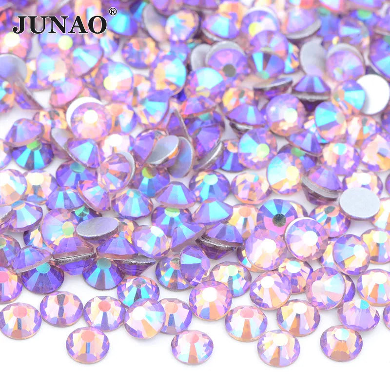 Clear AB Glass Rhinestones Set – 14,400PCS Flatback Crystals (SS6/SS12/SS20)
