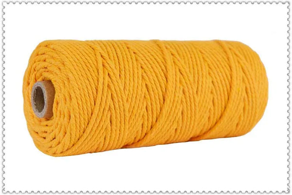 4mm Colorful Cotton Macrame Cord – 110 Yards Twisted Rope for DIY Crafts
