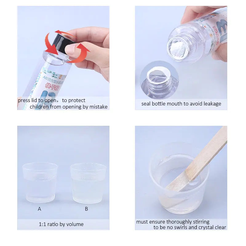 1:1 Clear Epoxy Resin Kit – Crystal Clear Casting Resin