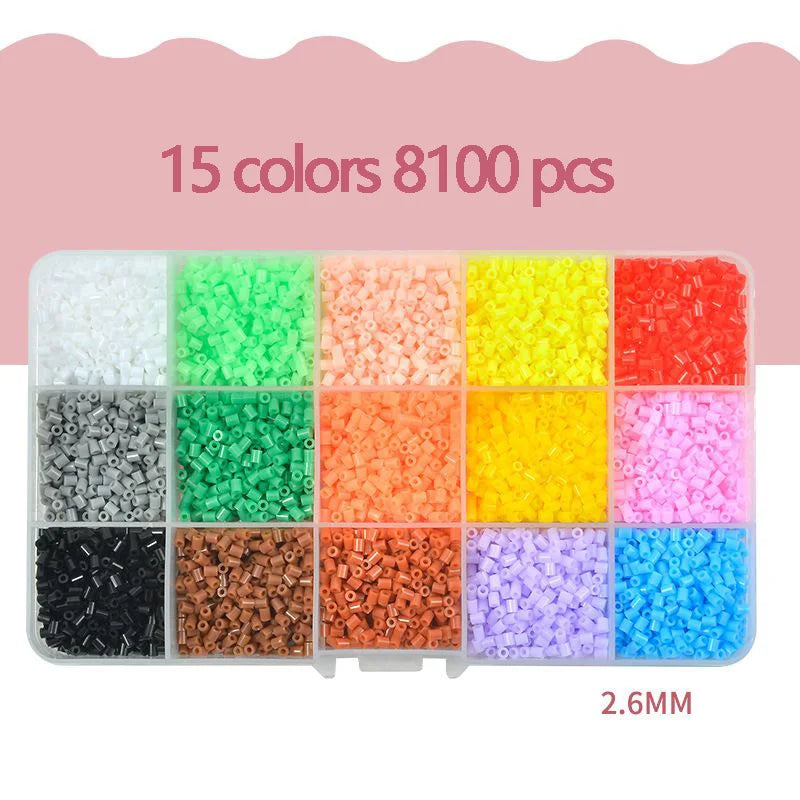 2.6mm Hama Beads – 24/48 Colors Educational Ironing Fuse Beads for DIY Crafts