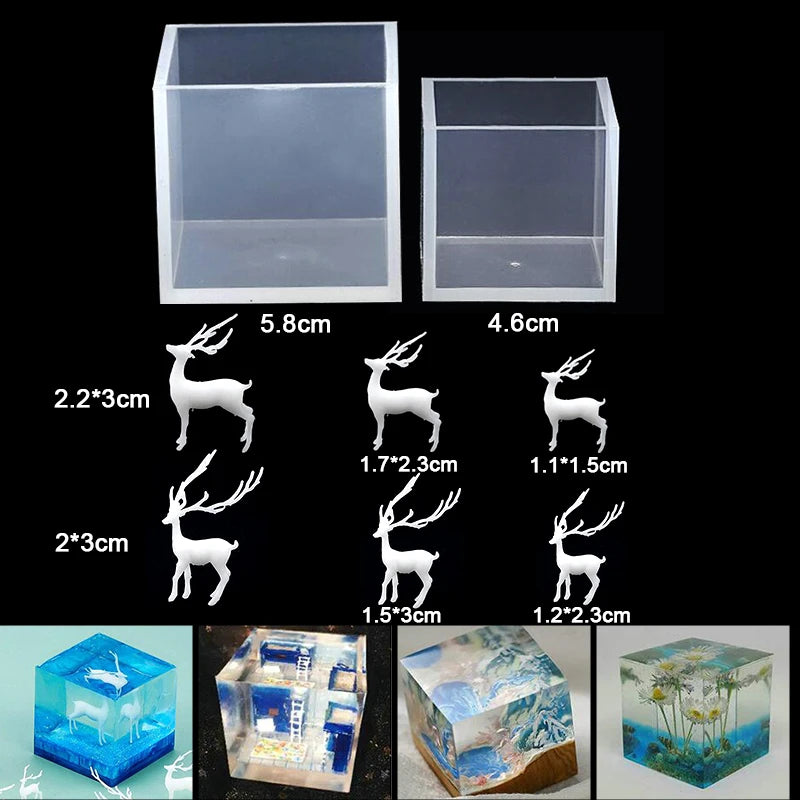 16-Style Epoxy Resin Mold Kit – Silicone Jewelry Casting Set for DIY Earrings