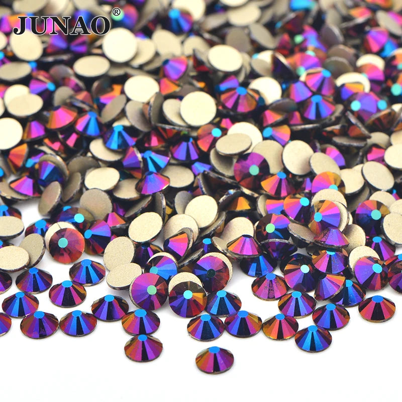 Clear AB Glass Rhinestones Set – 14,400PCS Flatback Crystals (SS6/SS12/SS20)