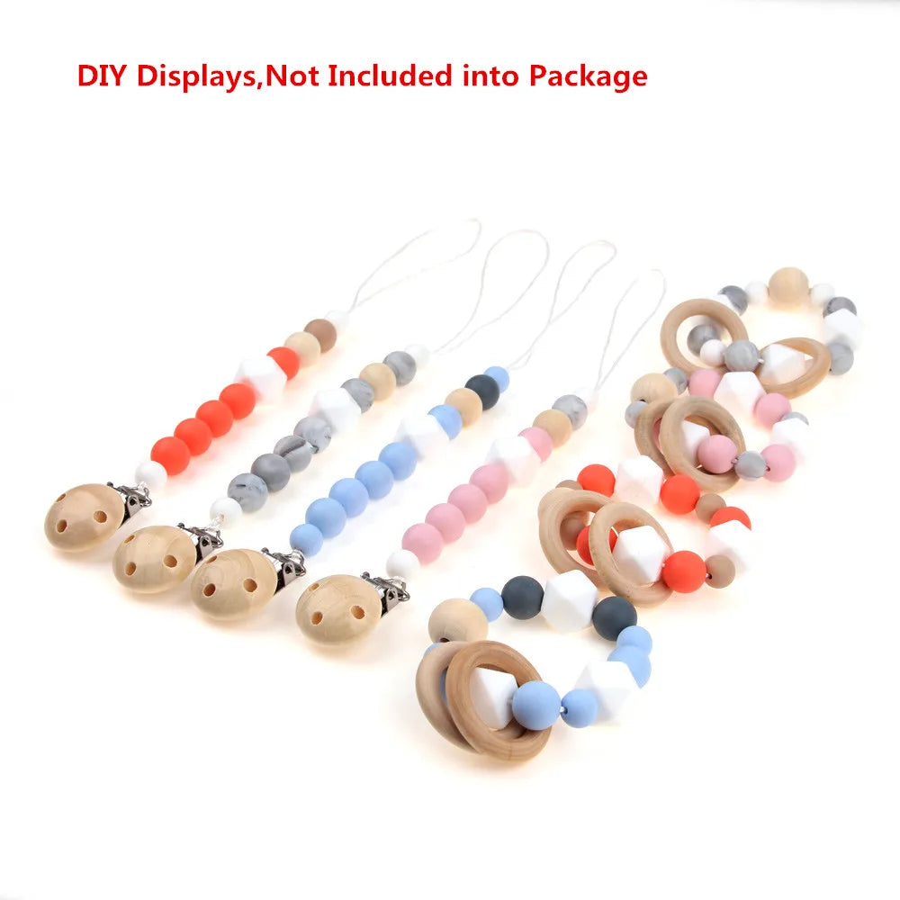 TYRY.HU Wooden Round Beads – 20–100 PCS for Jewelry Making