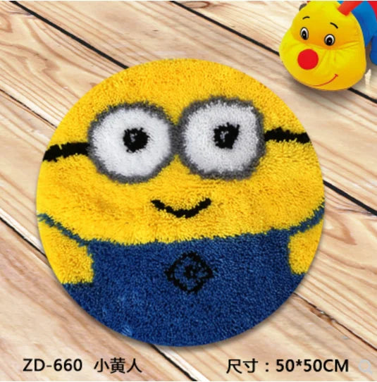 Cushion & Carpet Latch Hook Kit – DIY Embroidery & Needlework Set