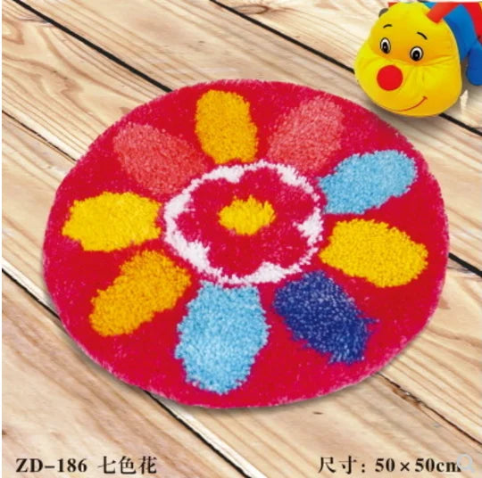 Cushion & Carpet Latch Hook Kit – DIY Embroidery & Needlework Set