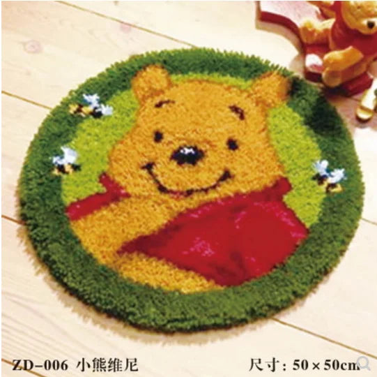 Cushion & Carpet Latch Hook Kit – DIY Embroidery & Needlework Set