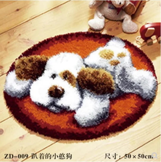 Cushion & Carpet Latch Hook Kit – DIY Embroidery & Needlework Set