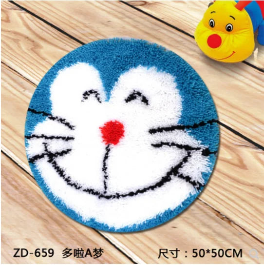 Cushion & Carpet Latch Hook Kit – DIY Embroidery & Needlework Set