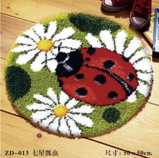 Cushion & Carpet Latch Hook Kit – DIY Embroidery & Needlework Set