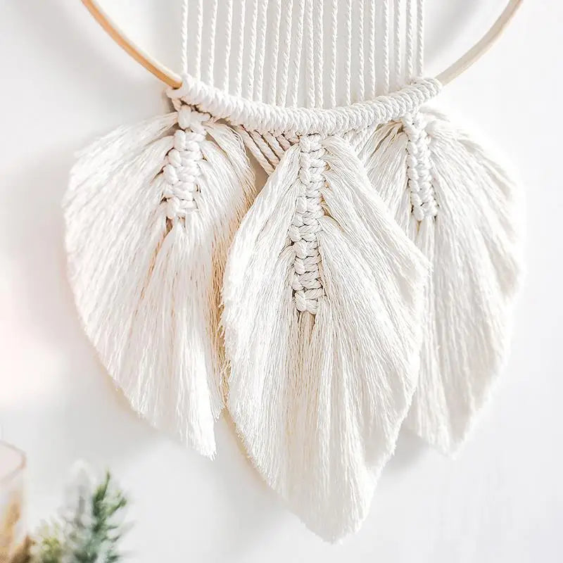 Wooden Bamboo Floral Hoop Ring – DIY Wreath & Dream Catcher Frame