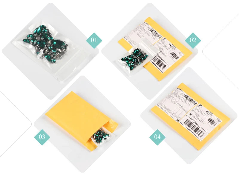 Glitter Mixed Shape Pink Glass Rhinestones – 50pcs Flatback Sew-On Craft Gems