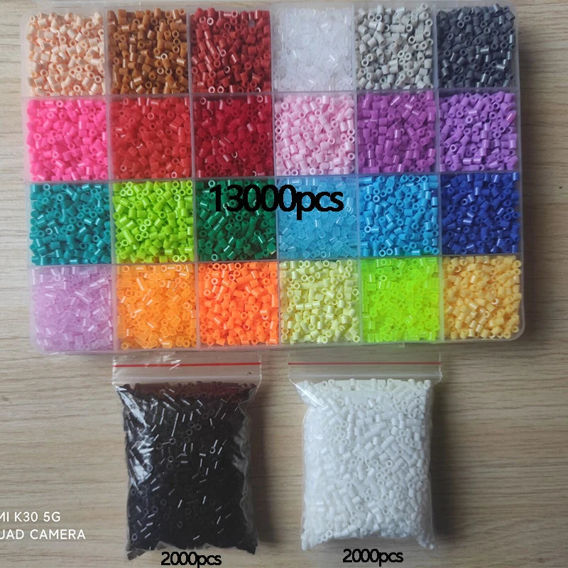 “Creative Perler Beads Kit – 2.6mm Hama Beads 24/72 Colors for DIY Crafts & 3D Art”