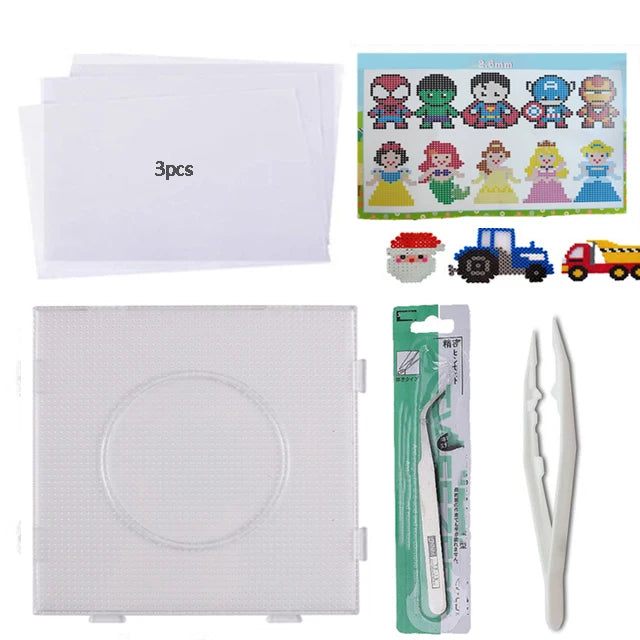 2.6mm Hama Beads – 24/48 Colors Educational Ironing Fuse Beads for DIY Crafts