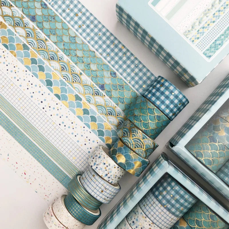 Kawaii Pink & Gold Washi Tape Set – 10pcs