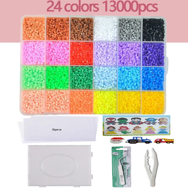 2.6mm Hama Beads – 24/48 Colors Educational Ironing Fuse Beads for DIY Crafts