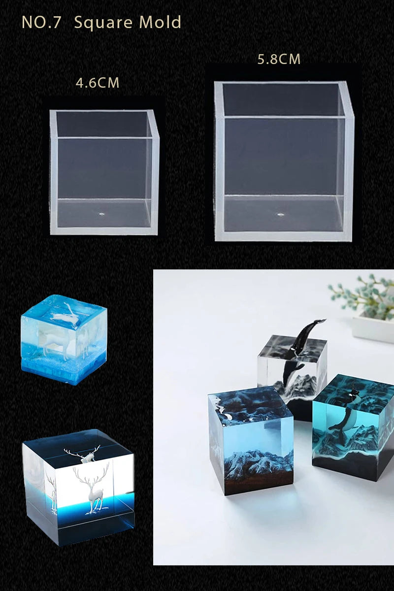 16-Style Epoxy Resin Mold Kit – Silicone Jewelry Casting Set for DIY Earrings