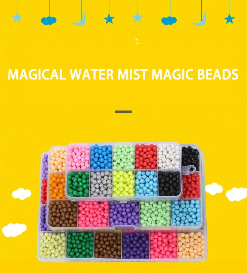 Magic Water Fuse Beads Set – DIY Sticky Beads Craft Kit