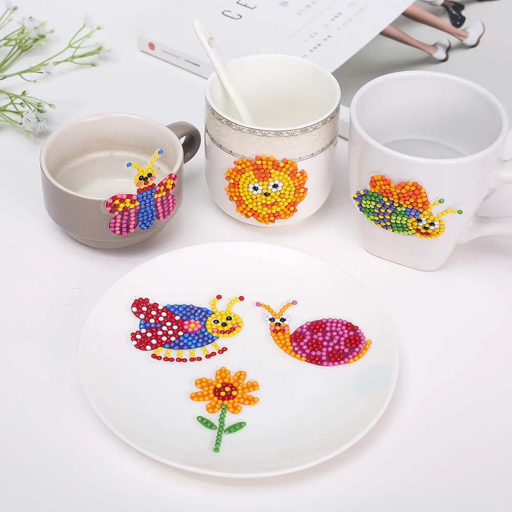 Pokémon Diamond Painting Stickers & Cartoon Crystal Art Craft Set