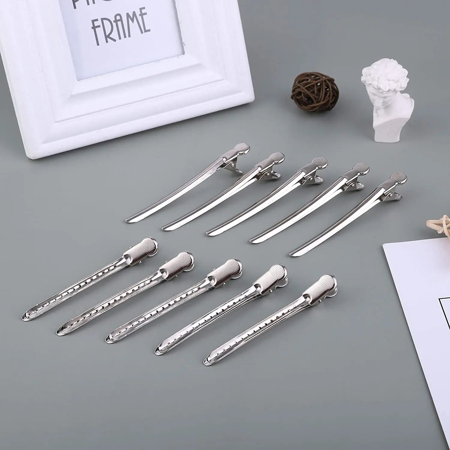 5/10pcs Stainless Steel Hair Sectioning Clips