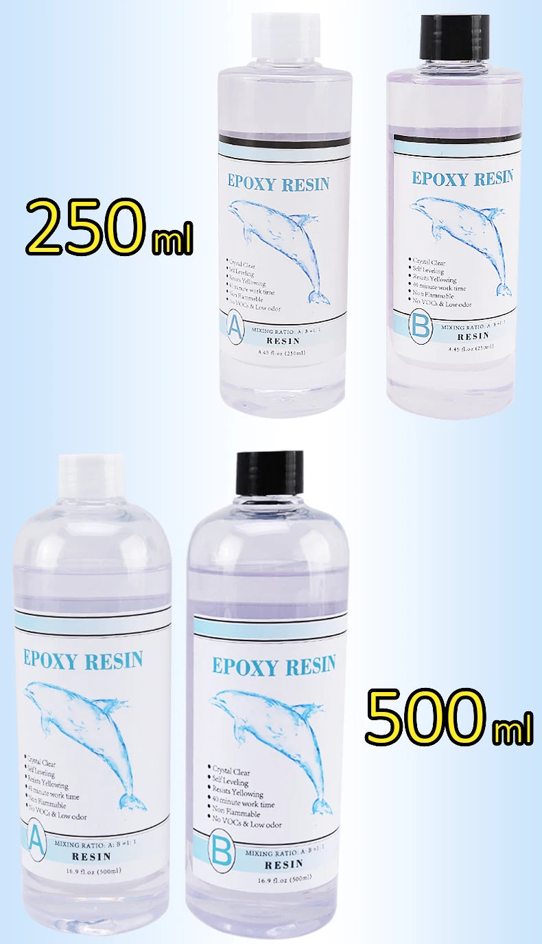 1:1 Clear Epoxy Resin Kit – Crystal Clear Casting Resin