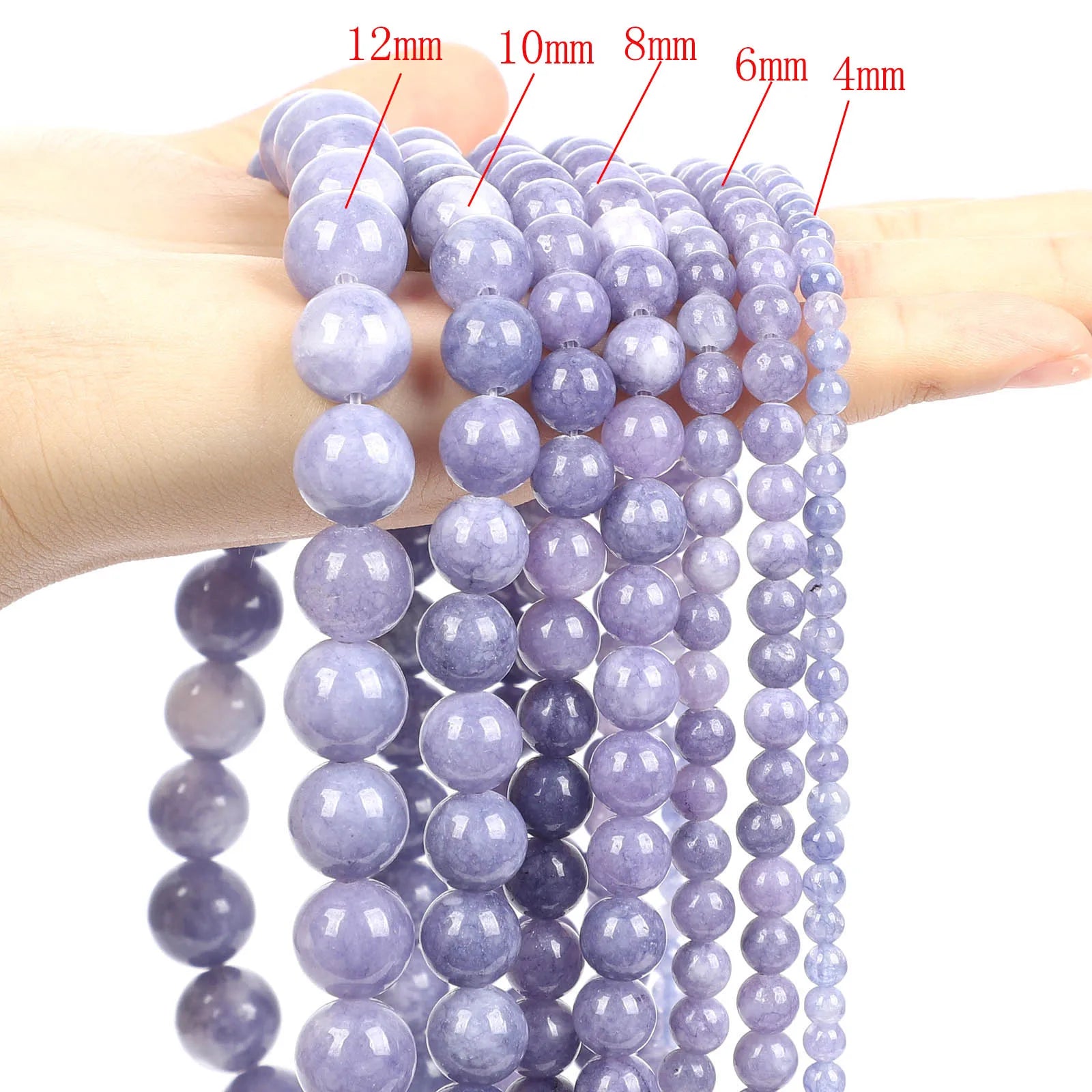 Purple Natural Stone Beads – Amethyst, Agate & Tourmaline for DIY Jewelry
