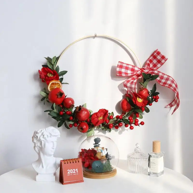 Wooden Bamboo Floral Hoop Ring – DIY Wreath & Dream Catcher Frame