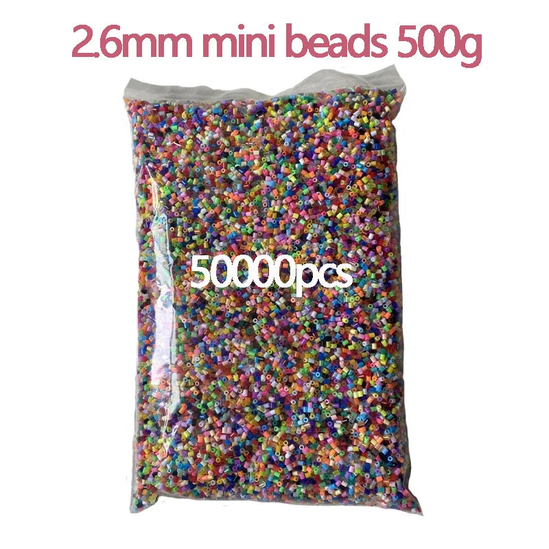 2.6mm Hama Beads – 24/48 Colors Educational Ironing Fuse Beads for DIY Crafts