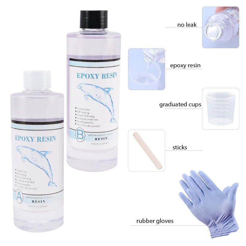 1:1 Clear Epoxy Resin Kit – Crystal Clear Casting Resin